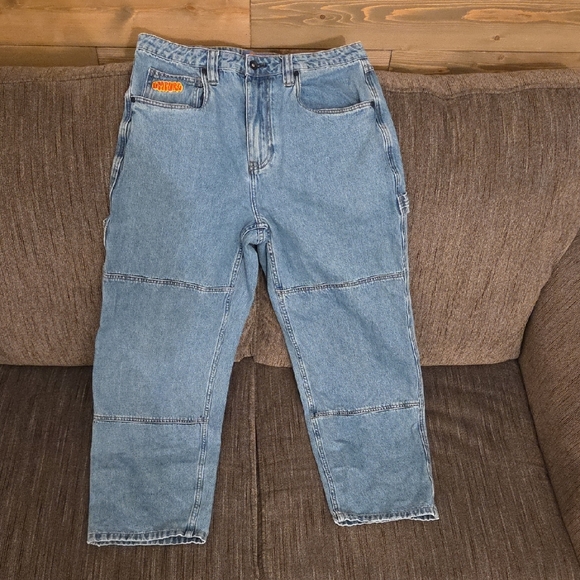 Empyre Light Blue Relaxed Jeans - Picture 1 of 6